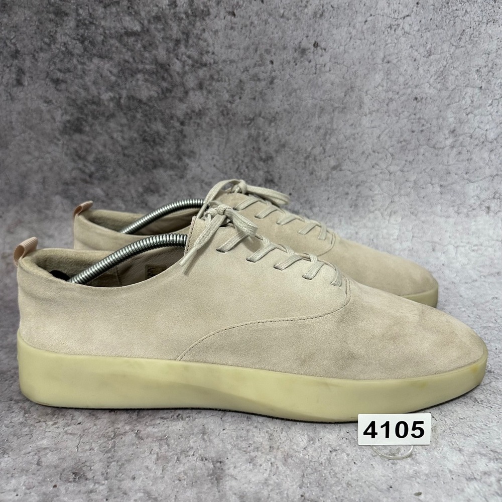 Wolf & Shepherd Cruise Lace-Up Mens 12 Beige Suede Minimalist Casual Sneakers